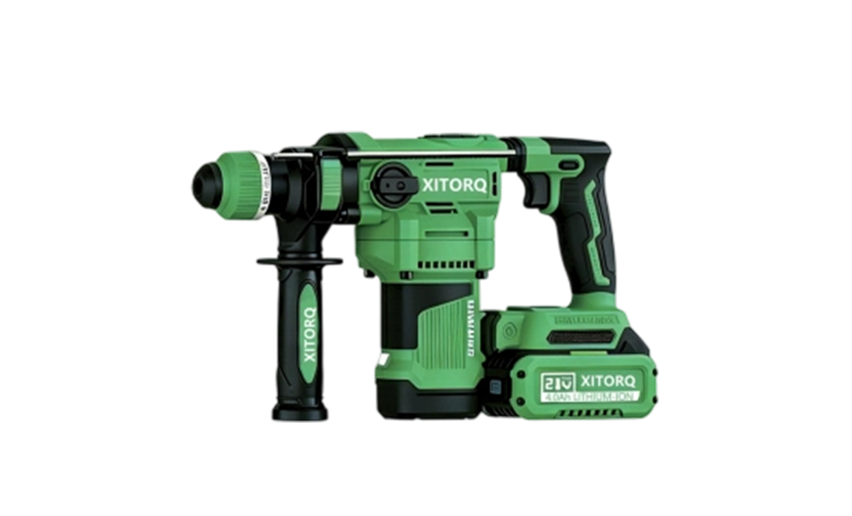 XJ.728 21V lithium-ion højmagnetisk børsteløs roterende hammer (heavy-duty) — 2,8J slagenergi til hårde materialer