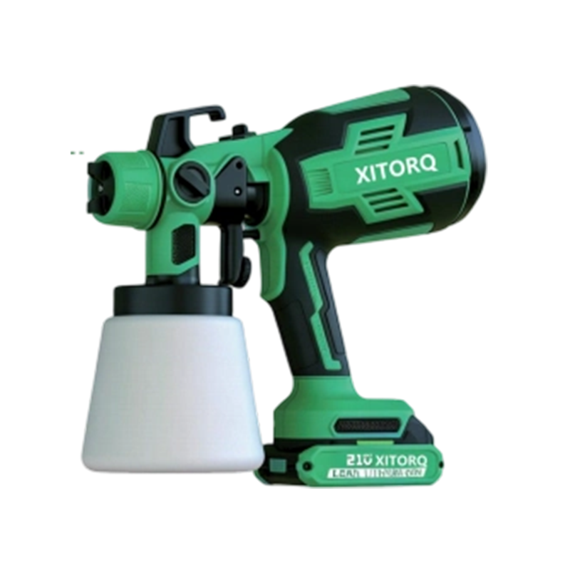 21V lithium-ion ledningsfri sprøjtepistol (lille flyvemaskine) — højtryksforstøvning, ingen kompressor nødvendig 21V lithium-ion ledningsfri sprøjtepistol (lille flyvemaskine) — højtryksforstøvning, ingen kompressor nødvendig